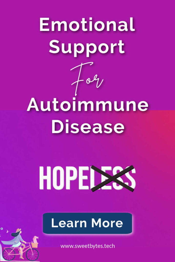 Pinterest Pin for EMOTIONAL SUPPORT FOR AUTOIMMUNE DISEASE